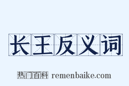 长王反义词是什么意思的图片